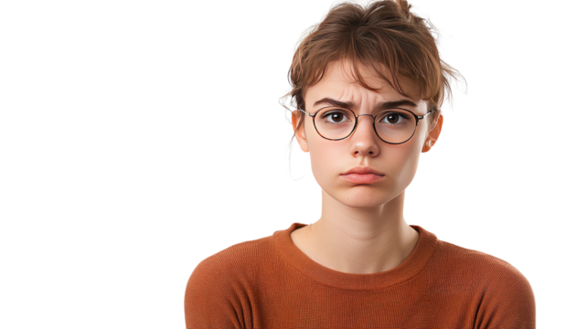 portrait of a woman with glasses