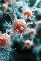 White blood cells in immune action