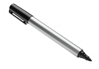 Black marker pen isolated on transparent background