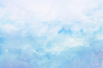 Obraz premium Serene watercolor sky png overlay effect, transparent background