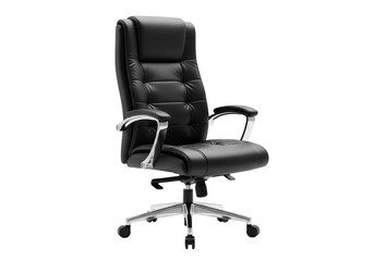 Executive chair isolated on transparent background