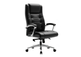 Executive chair isolated on transparent background