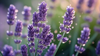 Obraz premium Lavender flowers purple lavender field lavender plant lavender blossom lavender garden lavender aroma lavender