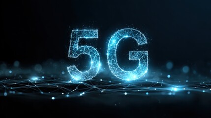 5G or 6G dot line mobile technology. Wireless data network and connection technology concept. high-speed, futuristic background. vector design.