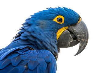 Obraz premium Hyacinth macaw portrait vibrant tropical beauty