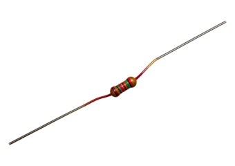 Resistor isolated on transparent or white background