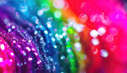 Vibrant, multicolored abstract background with sparkling, blurred details