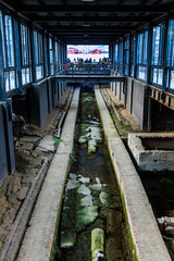Fototapeta premium Former Site and Evidence of Crimes Committed by Unit 731 of the Japanese Imperial Army in Harbin, capital of northeast China's Heilongjiang Province