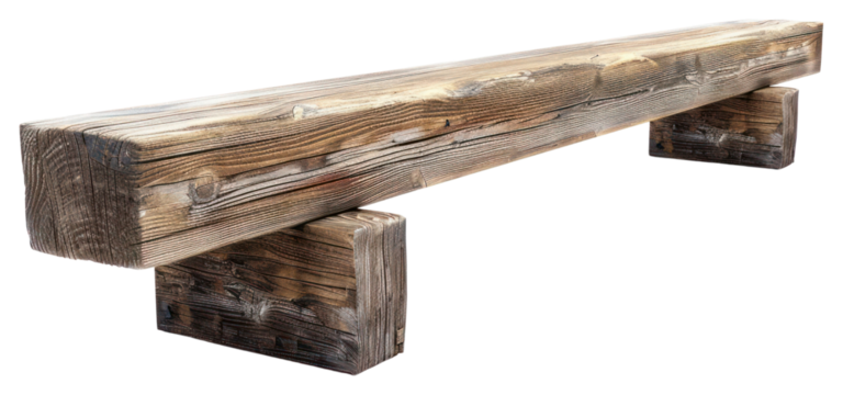 PNG Wooden rail furniture bench