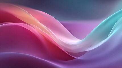 Captivating abstract waves of vibrant pink, purple, and teal blend seamlessly, creating a dynamic and ethereal backdrop perfect for modern design and creative projects.