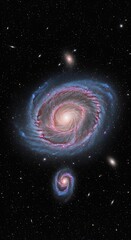 Obraz premium Spiral Galaxy in Deep Space.