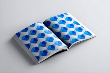 Angular Isometric Drawing Pad Page Single Page Design Template For Technical Illustration And Architectural Planning