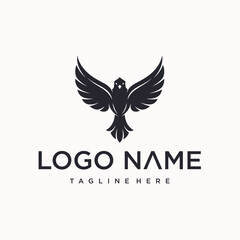 Fototapeta premium vector eagle wing logo design. creative logo