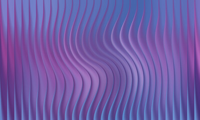 Abstract wavy vertical lines with purple and blue gradient