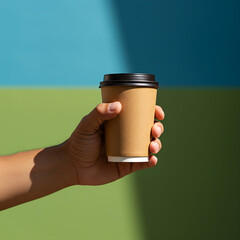 hand holding a cup of coffee