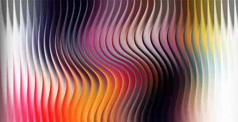Vibrant abstract background with colorful wavy vertical lines