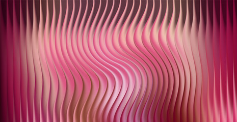 Abstract pink wavy texture with vertical lines and soft lighting