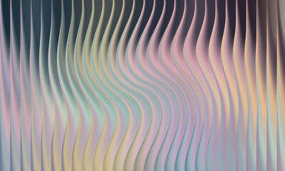 Soft pastel wavy vertical lines with subtle iridescent sheen