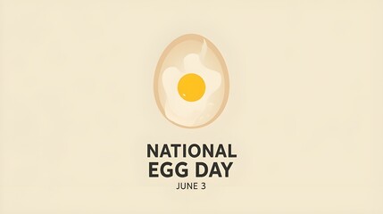 National Egg Day vector. Raw egg in shell vector. Egg icon vector. Broken eggs cracked open eggshell vector. Egg Day Poster, June 3. Important day