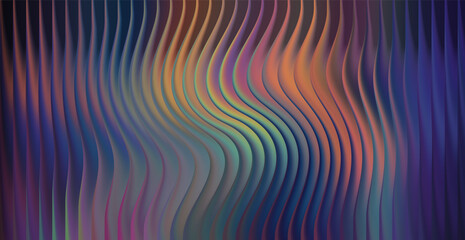 Abstract wavy colorful vertical lines background