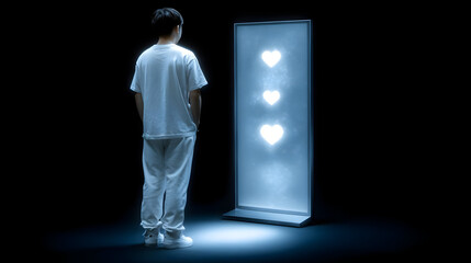 surprise romantic hologram gift from AI love planner at home