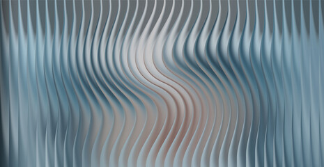 Abstract wavy vertical lines with cool blue and gray gradient
