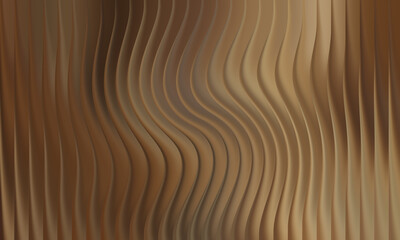 Abstract wavy vertical lines with a warm brown gradient