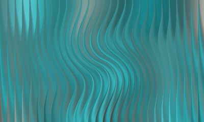 Abstract wavy vertical lines with a teal and gray gradient effect
