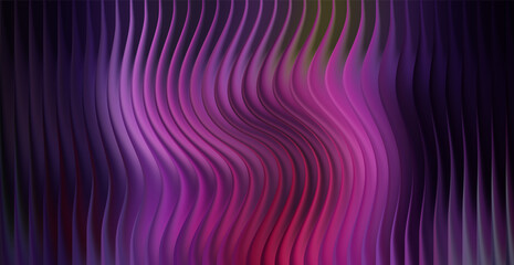Fototapeta premium Purple and pink abstract wavy vertical lines