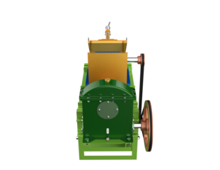 Advanced Efficient Industrial Coconut Milk Extractor Press Juicer Machine for Food Processing Plant. High-Resolution Isolated Asset on Transparent Background. Modern Juice Production Technology.