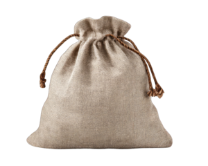 Light beige drawstring bag (1)