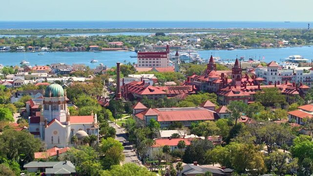 St Augustine, Florida. Old historical city in USA. American travel destination.