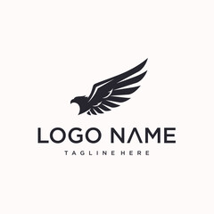 vector eagle wing logo design. creative logo