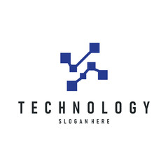 Neuron Logo, Neuron Nerve or Seaweed Vector Abstract Molecule Design, Template Illustration