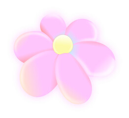 pink and white flower