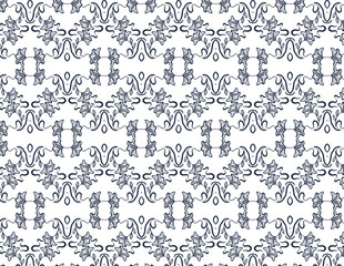Floral Pattern: An elegant pattern of intertwining floral and foliage motifs, arranged in a symmetrical design, creating a sense of refinement and balance.