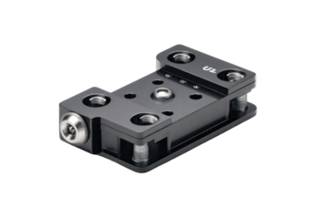 Dark gray metal mounting plate