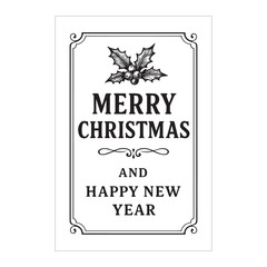 Minimalist Christmas & New Year Wishes Design