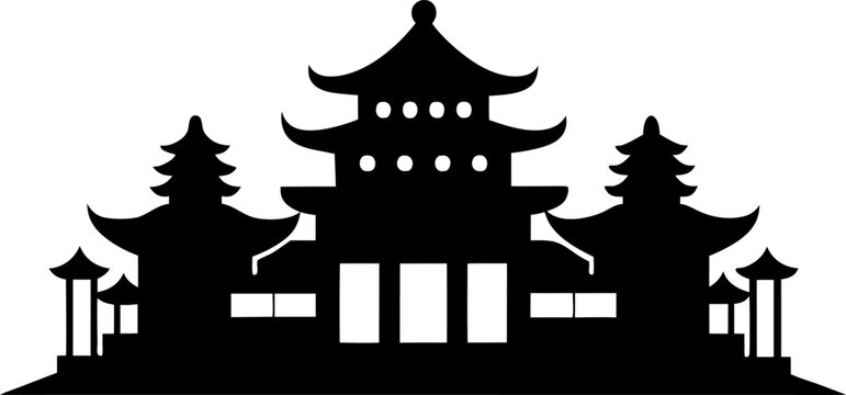Vector Illustration of Hue Vietnam's Iconic Architecture