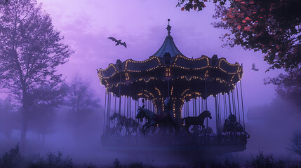 Adorable Halloween-themed background design, ideal for creating playful and festive backdrops or wallpapers.