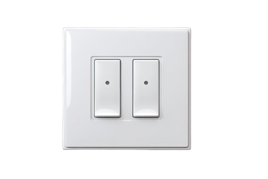 White double wall switch