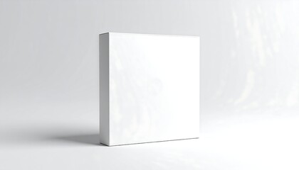 Blank white box product mockup