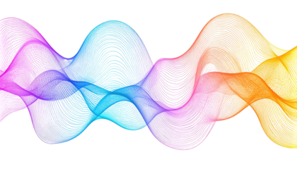 Abstract flowing waves of vibrant color