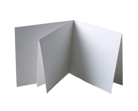 Blank folded cardstock