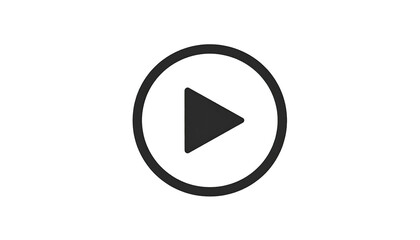 Play button icon with a colorful, glittery, or pixelated border