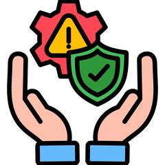 Risk Management lineal color icon