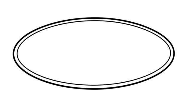 Blank, dark circle graphic