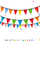 Obraz premium Vibrant party bunting