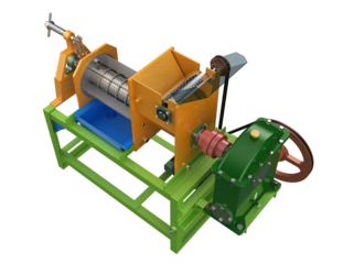 Advanced Efficient Industrial Coconut Milk Extractor Press Juicer Machine for Food Processing Plant. High-Resolution Isolated Asset on Transparent Background. Modern Juice Production Technology.