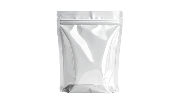 Blank white foil pouch - Powered by Adobe